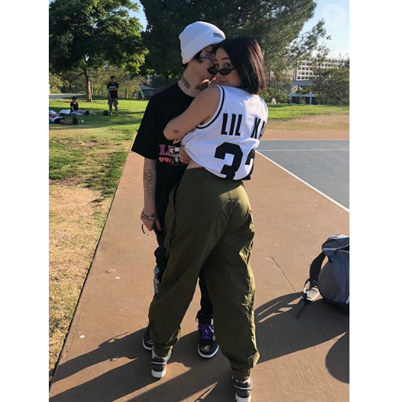 Noah Cyrus et Lil Xan. Juillet 2018.