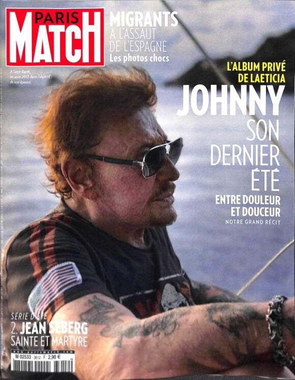 Couverture du magazine "Paris Match" en kiosques le 2 août 2018