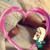 Mélanie Da Cruz dévoile une nouvelle photo de son fils Swan - Snapchat, 2 août 2018