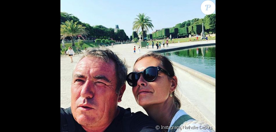 Fabien Onteniente et Nathalie Dupuis sur une photo publiée sur Instagram par la journaliste. Juillet 2018.
