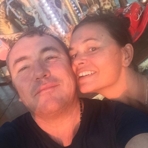 Fabien Onteniente et Nathalie Dupuis sur une photo publiée sur Instagram par la journaliste. Février 2018.