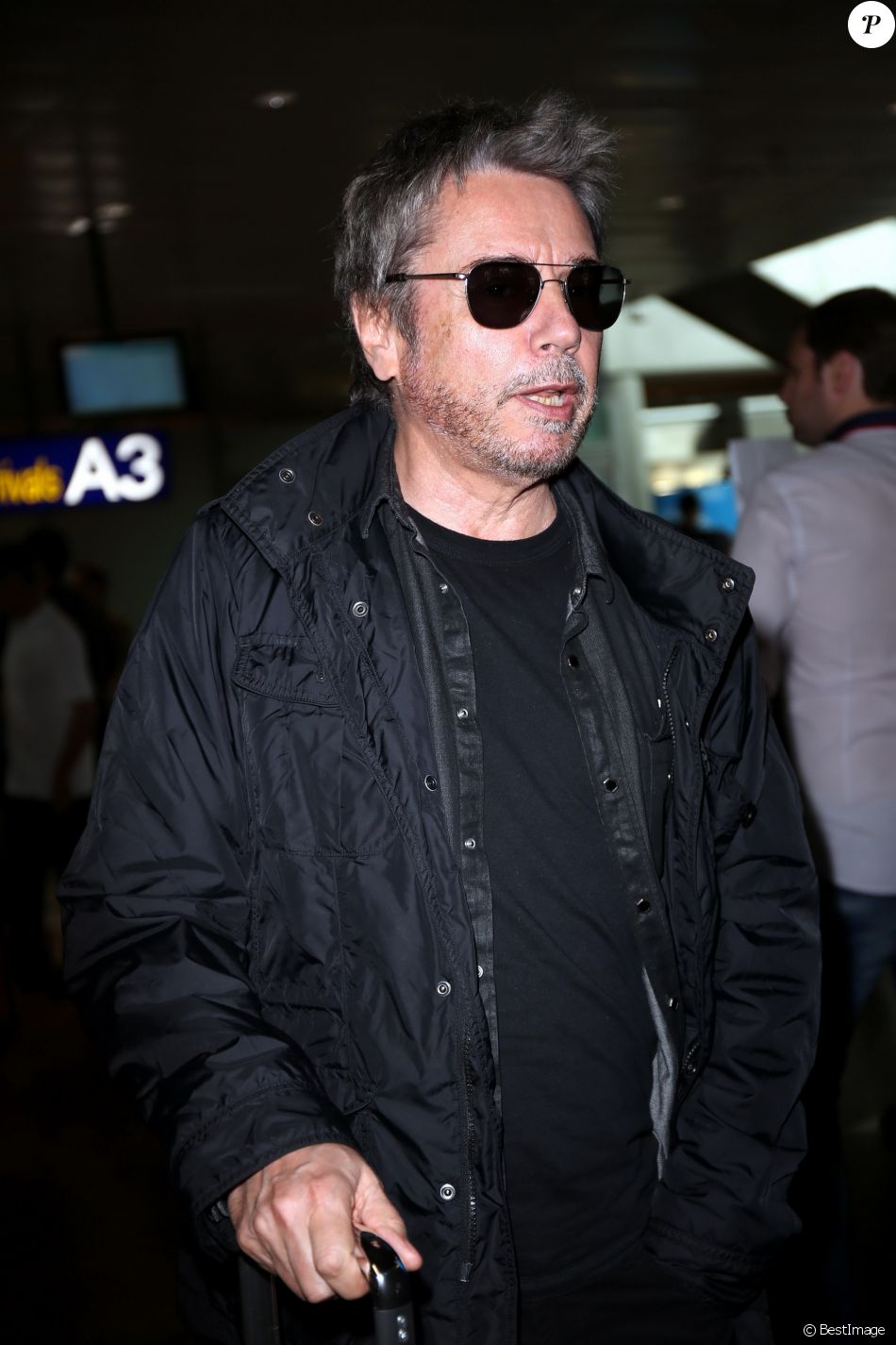 Jean Michel Jarre Arrive L a roport De Nice Pour Se Rendre Au 69 me 