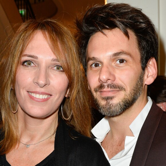 Semi-exclusif - Stéphanie Jarre et Laurent Arcaro - Inauguration du théâtre de la Tour Eiffel à Paris le 16 octobre 2017. © Coadic Guirec/Bestimage