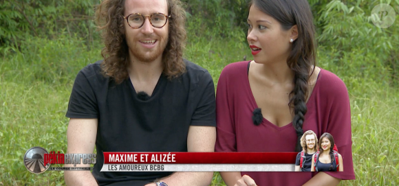 Maxime et Alizée dans l'épisode 1 de "Pékin Express : La Course infernale" sur M6.
