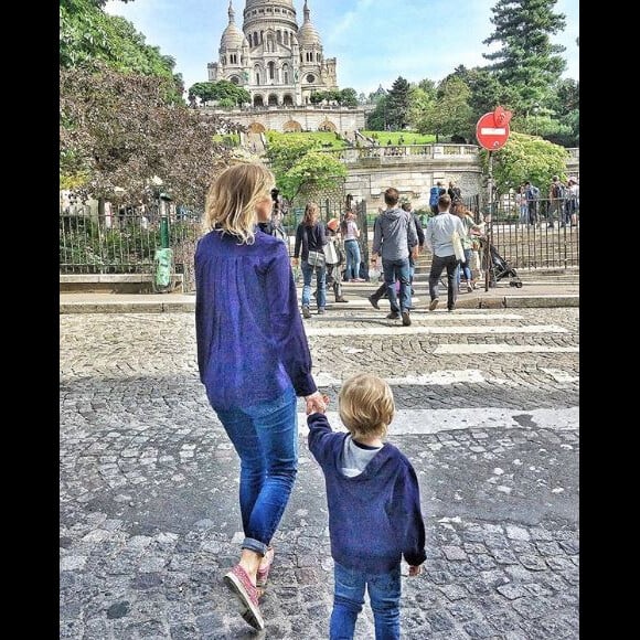 Maya Lauqué et son fils Lucien - Instagram, juin 2018