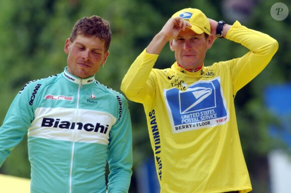 Lance Armstrong et Jan Ullrich lors de Tour de France 2003