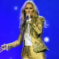 Céline Dion : Sexy en jupe et bas résille troué, la star s'improvise couturière