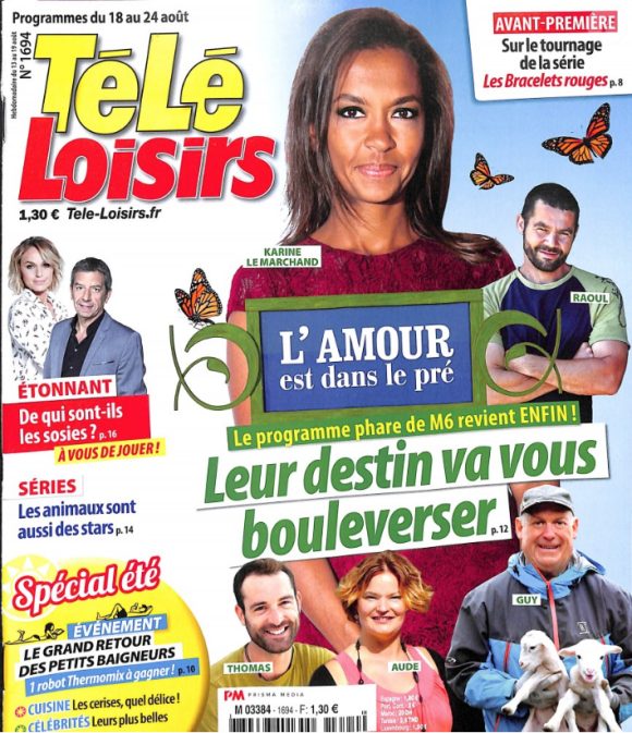 Télé Loisirs, août 2018.