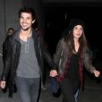 Taylor Lautner et sa compagne Marie Avgeropoulos sont alles voir le concert de Jay-Z au Staples Center a LOs Angeles.