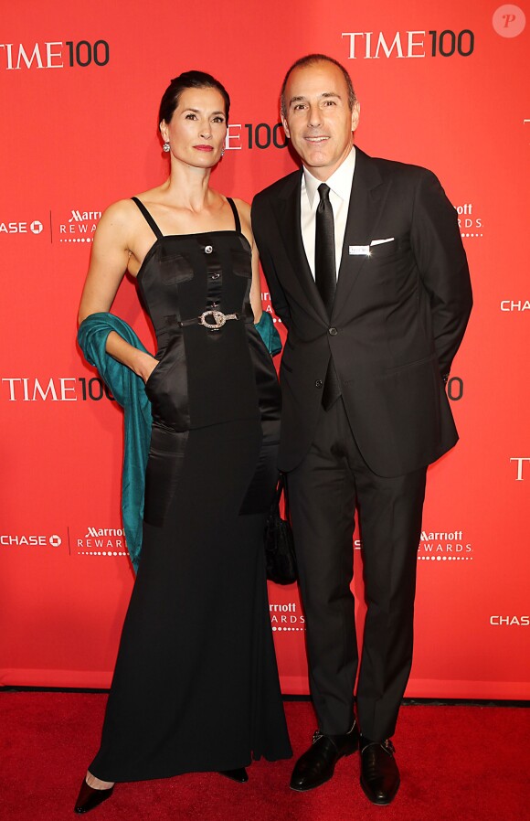 Matt Lauer et sa femme Annette à New York en avril 2012 pour la soirée de gala du numéro de Time Magazine sur les cent personnalités les plus influentes.