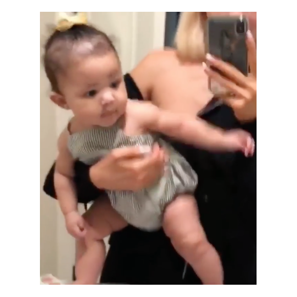 Kylie Jenner et sa fille Stormi. 14 août 2018.