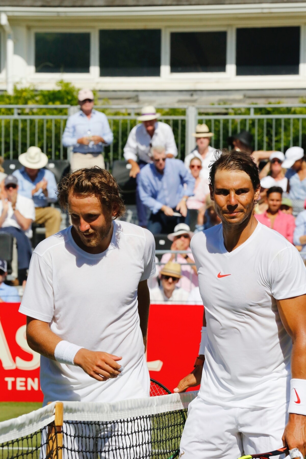 Photo Lucas Pouille a battu Rafael Nadal (76 [10], 75) lors d'une