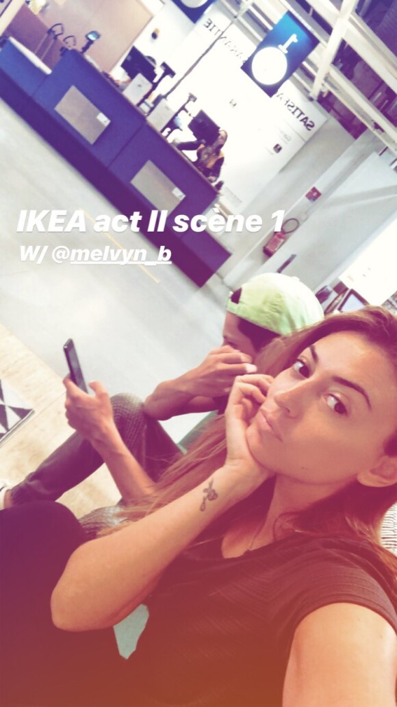 Rachel Legrain-Trapani en pleine virée Ikea sur Instagram, le 16 août 2018.