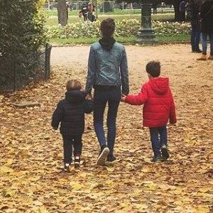 Clémence Castel de "Koh-Lanta All Stars" et ses fils, Instagram, novembre 2017