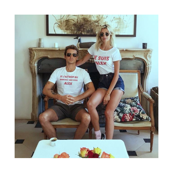 Hugo Clément et Alexandra Rosenfeld assortis le 18 août 2018.