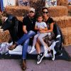 Caleb Followill, Lily Aldridge et leur fille Dixie. Août 2018.