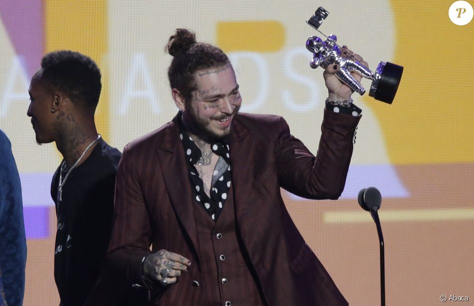 Post Malone aux MTV Video Music Awards 2018 à New York, le 20 août 2018