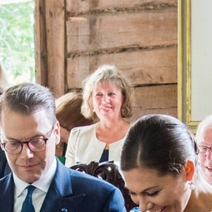 La princesse héritière Victoria de Suède et le prince Daniel en visite officielle en Estonie le 19 août 2018 pour le centenaire de l'indépendance du pays.