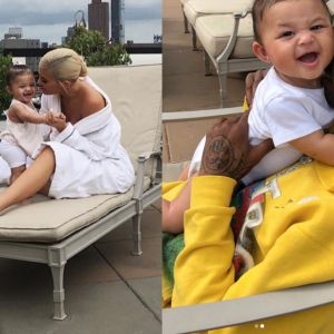 Kylie Jenner et Travis Scott ont partagé de nouvelles photos de leur fille Stormi sur Instagram le 22 août 2018.