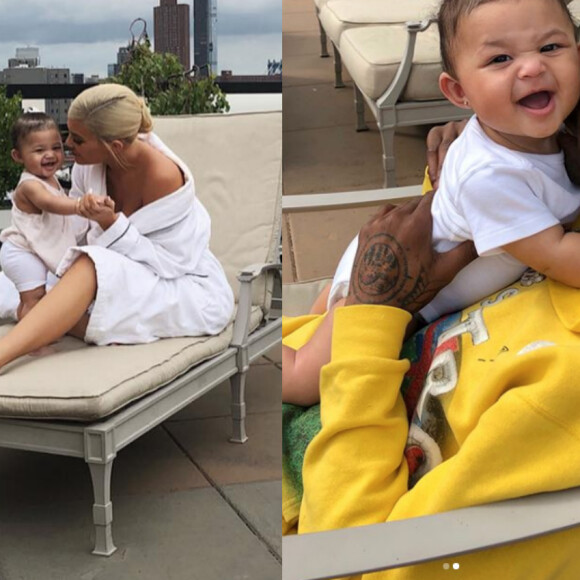 Kylie Jenner et Travis Scott ont partagé de nouvelles photos de leur fille Stormi sur Instagram le 22 août 2018.