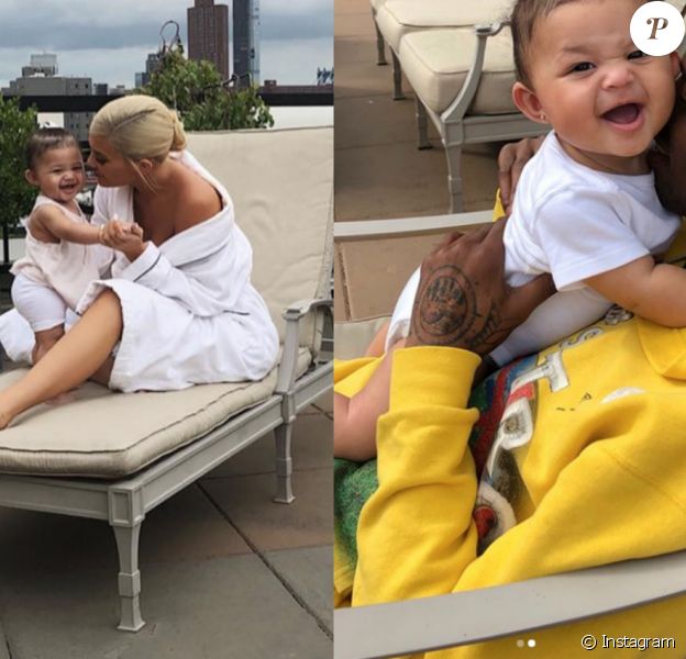 Kylie Jenner et Travis Scott ont partagé de nouvelles photos de leur fille Stormi sur Instagram le 22 août 2018.