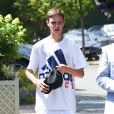Romeo Beckham - Arrivées au tournoi de tennis de Wimbledon à Londres. Le 11 juillet 2018