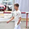 Romeo Beckham à son arrivée au tournoi de tennis de Wimbledon à Londres. Le 4 juillet 2018