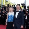 Josh Charles et sa femme Sophie Flack - Montée des marches du film "Deux jours, une nuit" lors du 67 ème Festival du film de Cannes – Cannes le 20 mai 2014.