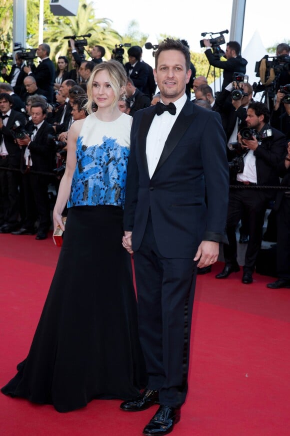 Josh Charles et sa femme Sophie Flack - Montée des marches du film "Deux jours, une nuit" lors du 67 ème Festival du film de Cannes – Cannes le 20 mai 2014.
