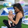 Eva Longoria pose avec son fils Santiago à Los Angeles, le 26 août 2018