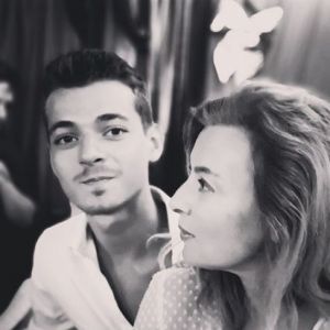 Valérie Trierweiler pose avec son fils Léonard. Instagram, le 26 août 2018