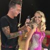 Katie Piper dans les studios de l'émission "Stritcly Come Dancing". Août 2018.