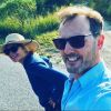 Kim Cattrall et son chéri Russell Thomas. Instagram, août 2018