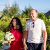 Salma Hayek et François-Henri Pinault ont renouvelé leurs voeux de mariage à Tahiti. Le 10 août 2018.