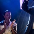 Exclusif - Le père d'Avicii, Klas Bergling, accepte le prix Aftonbladets Rockbjörnen de la meilleure chanson suédoise de l'année pour la chanson de son fils "Without You " accompagné du compositeur Sandro Cavazza à Stockholm en Suède, le 15 aout 2018.
