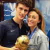 Rachel legrain-Trapani et Benjamin Pavard après la victoire de l'équipe de France à la Coupe du monde 2018 - Instagram - 15 juillet 2018