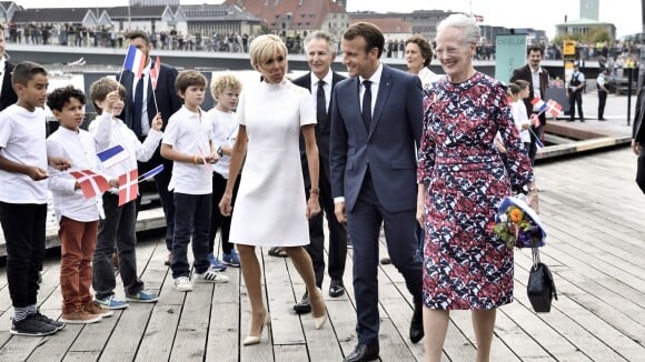 Brigitte Macron : Première dame chic avec la princesse et la reine du Danemark