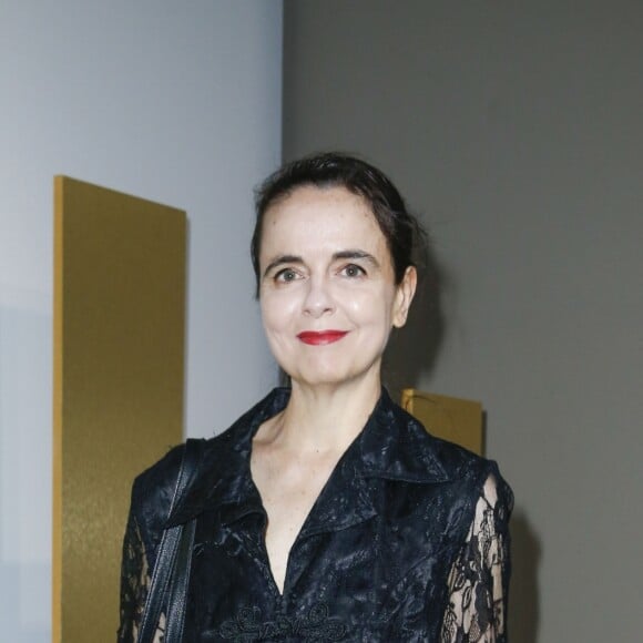 Semi-exclusif - Amélie Nothomb - Cocktail du lancement du champagne Louis Roederer "Cristal 2008" au Palais De Tokyo à Paris le 23 mai 2018. © Olivier Borde/Bestimage