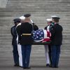 Hommage solennel à John McCain au Capitole à Washington le 31 août 2018.