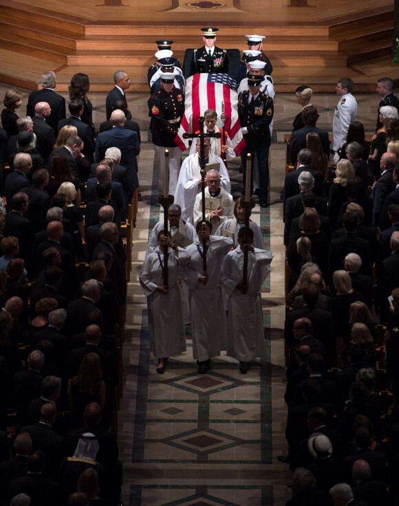 Funérailles de John McCain à Washington lors du service commémoratif organisée à Washigton le 1er septembre 2018