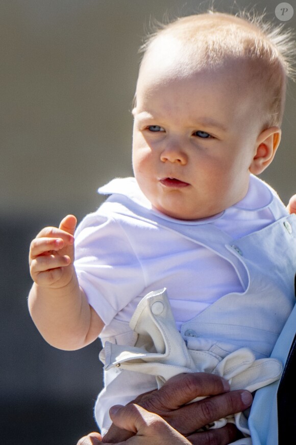 Le prince Gabriel - Baptême de la princesse Adrienne de Suède à Stockholm au palais de Drottningholm en Suède le 8 juin 2018