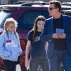 Exclusif - Charlie Sheen a passé une après midi en compagnie de son ex femme Denise Richards et de leurs filles à Malibu le 1er juin 2018