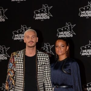 M. Pokora et sa compagne la chanteuse américaine Christina Milian - 19e édition des NRJ Music Awards à Cannes le 4 novembre 2017. © Rachid Bellak/Bestimage