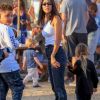 Kourtney Kardashian a été aperçue avec ses enfants Mason et Reign au parc d'attraction Malibu Chill Cook-Off à Malibu, le 1er septembre 2018.