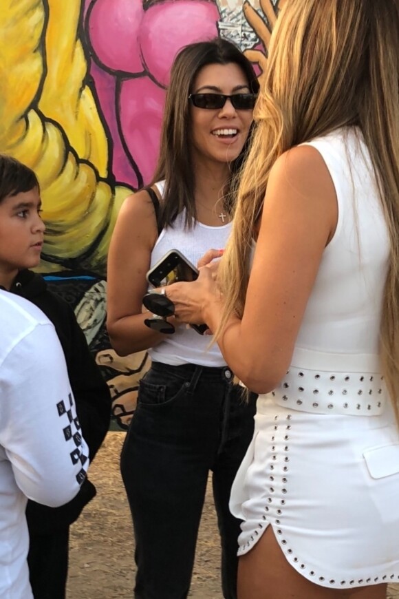 Kourtney Kardashian a été aperçue avec son fils Mason au parc d'attraction Malibu Chill Cook-Off à Malibu, le 1er septembre 2018.