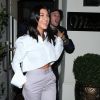 Kourtney Kardashian est allée diner avec ses amis Larsa Pippen et Harry Hudson au restaurant Madeo à Beverly Hills. Le 29 août 2018.