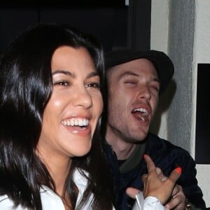 Kourtney Kardashian est allée diner avec ses amis Larsa Pippen et Harry Hudson au restaurant Madeo à Beverly Hills. Le 29 août 2018.