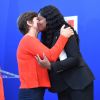 Passation de pouvoirs entre Laura Flessel et Roxana Maracineanu au ministère des Sports à Paris le 4 septembre 2018. © Giancarlo Gorassini / Bestimage