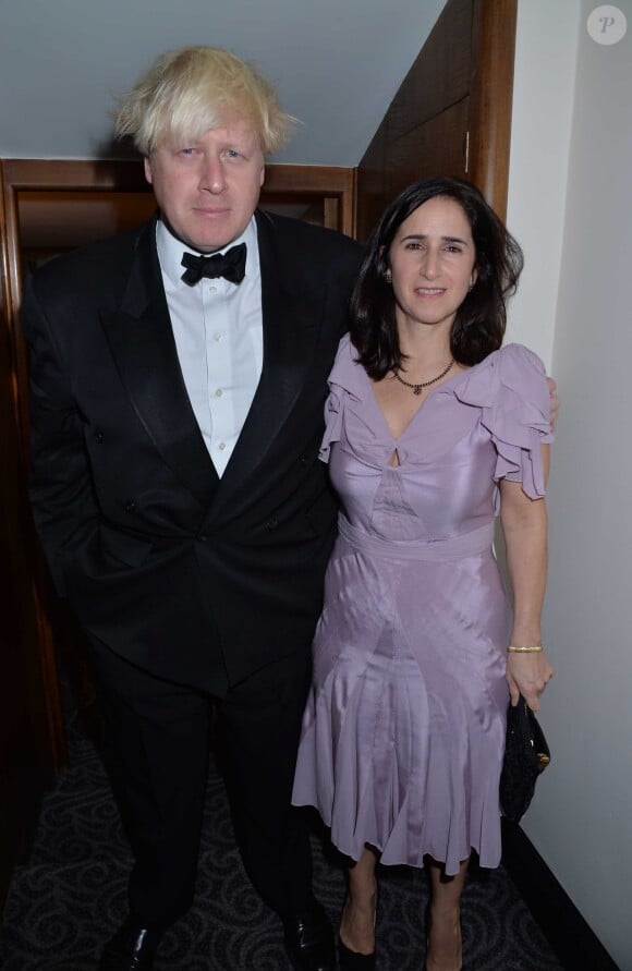 Boris et Marina Johnson - Soirée "The Evening Standard Drama Awards" à l'hôtel Savoy à Londres. Le 17 novembre 2013