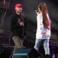 Mac Miller et Ariana Grande au concert One love Manchester, en juin 2017.